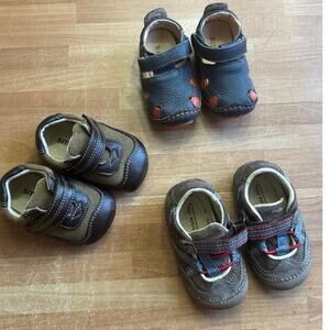 See Kai run, Riley Roos and stride rite baby boy shoe bundle
